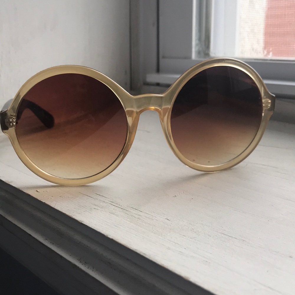 Free People Oversized Round Sunglasses